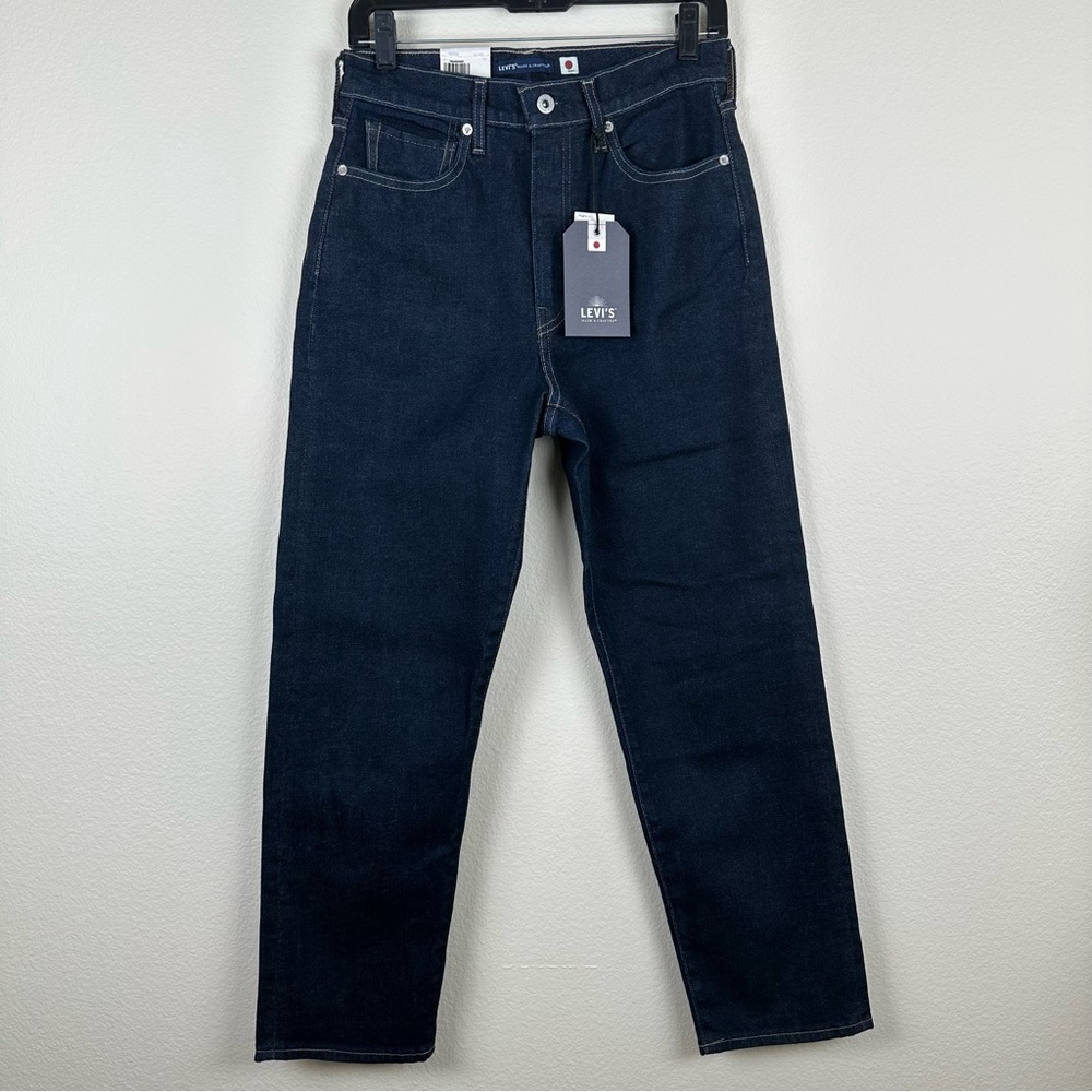 Levi’s Selvedge Japanese Denim Column Taper Pant 28/27 Dark Wash Jeans